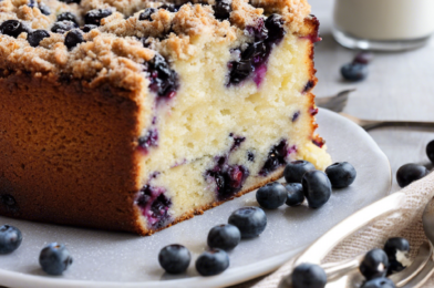 Sour Cream Blueberry Coffee Cake