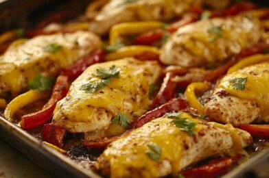 Cheesy Baked Fajita Chicken